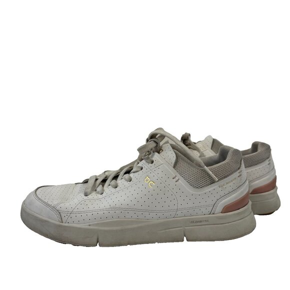 On Shoes - On The Roger Centre Court Shoes Womens Size 8.5 White Gold Leather